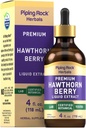 Piping Rock Hawthorn Berry Extract Liquid, 4 fl oz.