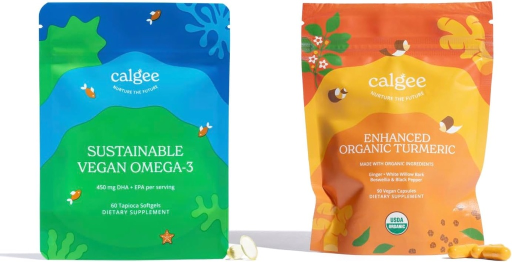 Oméga-3 végétalien et curcuma biologique USDA