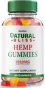 NutraRize Natural Bliss Gummies, Hemp Supplement for Tranquility, A Daily Indulgence of Relaxation and Focus, Reviews (60 Gummies)