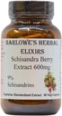 Barlowe's Herbal Elixirs Schisandra Berry | Extract | 9% Schisandrins | 600mg per Capsule | 60 Veggie Capsules | Non-GMO | Stearate Free | Glass Bottle