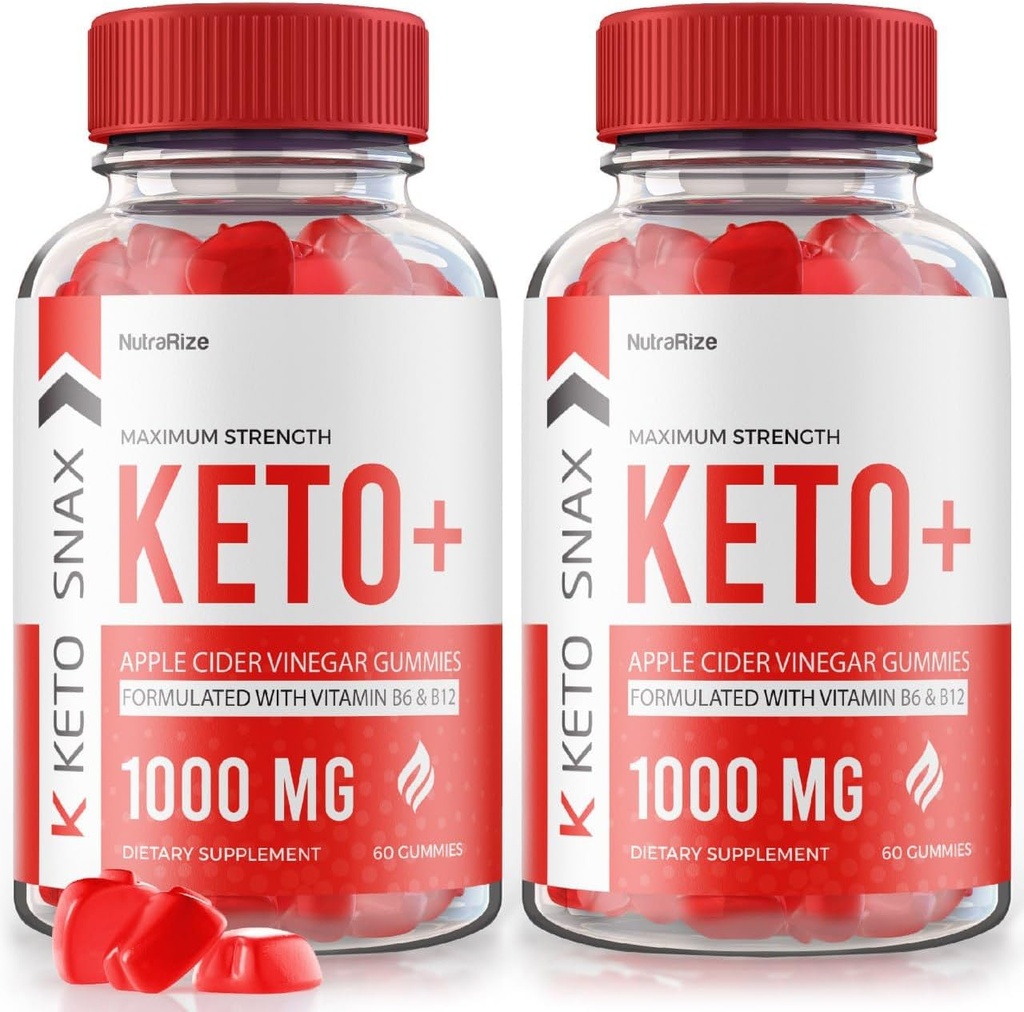 (2 Pack) Gommies de snax kéto - Gommies de snax kéto perte de poids avancée, produits de snax kéto, Kéto Snax Kéto +, supplément de force maximale, Gummy kéto + ACV, KétoSnax 525 MG critiques (120 Gommies)