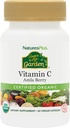 Natures Plus Source de vie Jardin Certifié Vitamine biologique C - 500 mg, 60 Capsules de végétalien - Supplément de soutien immunitaire pour aliments entiers, Antioxydant - Végétarien, Sans gluten - 30 portions