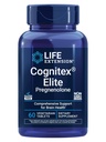 Life Extension Cognitex® Elite Pregnenolone, sauge, Blueberry, ashwagandha, phosphatidylsérine, Formule avancée, Attention, Focus, Mémoire, Sans gluten, Non-OGM, Végétarien, 60 comprimés