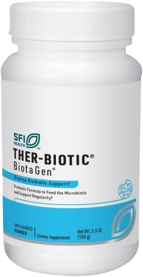 Klaire Labs SFI Health Biotagen - Inuline prébiotique, bêta-glucane et arabinogalactan pour soutenir Gut Microbiota (120 capsules)