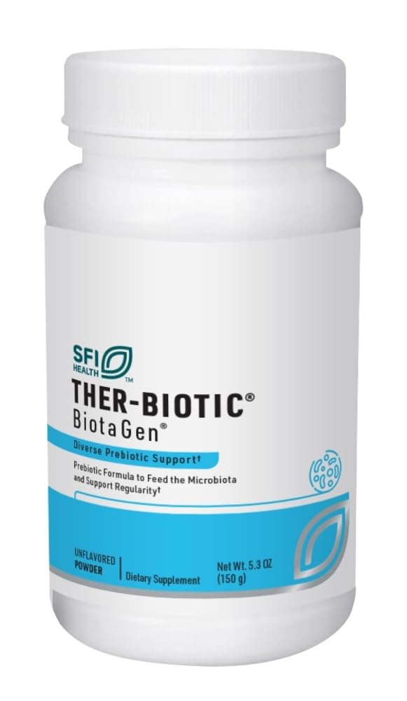 Klaire Labs SFI Health Biotagen - Prebiotic Inulin, Beta-Glucan & Arabinogalactan to Support Gut Microbiota (120 Capsules)