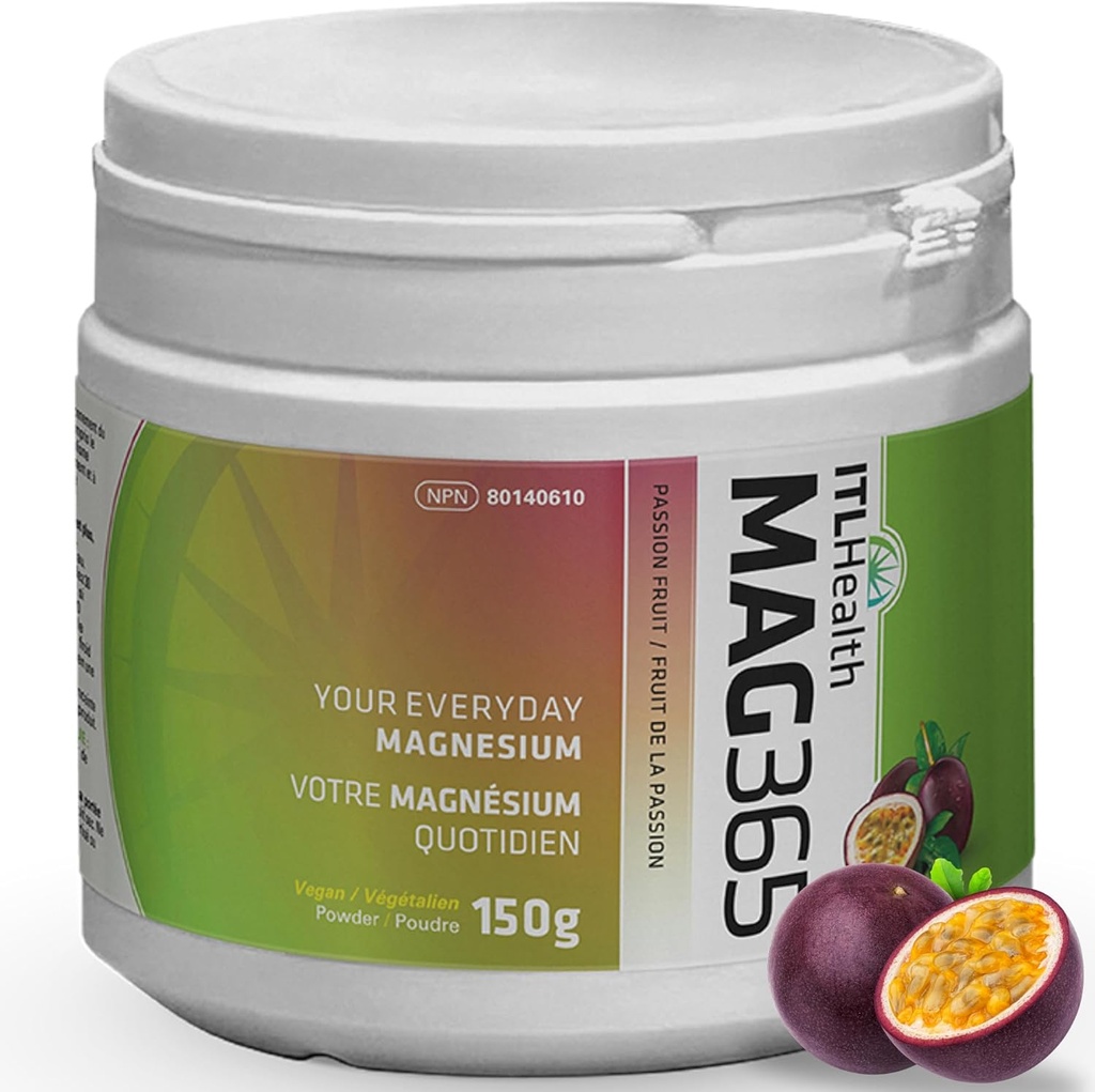 MAG365 Pure Ionic Magnésium Citrate Powder - Natural & Bio available Water-Soluble supplément avec acide citrique - supporte l'énergie, le muscle, les os et la fonction cardiaque