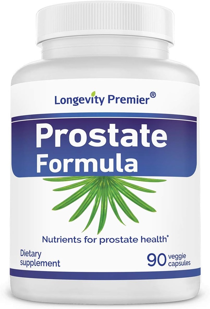 Formule de Prostate Longevity avec extrait de Palmetto de scie normalisé, résille supplémentaire pour la santé de la prostate et la prévention de la perte de cheveux