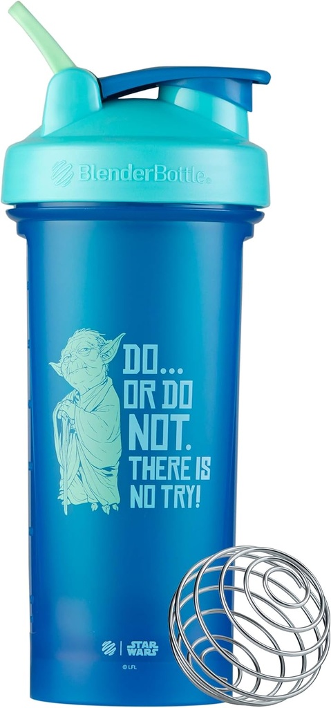 BlenderBottle Star Wars Classic V2 Shaker Bouteille parfaite pour les shakes protéiques et pré-entraînement, 28-Ounce, faire... Ou ne pas. Il n'y a aucun essai.