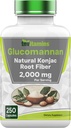 Tnvitamines Glucomannane Capsules 2000 MG - 250 Count.