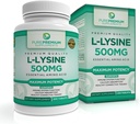 PurePremium L-Lysine Supplément 500 mg - Acid Amino Essentiel avec la force maximale - Supplément de soutien immunitaire - Pure Lysine 500 mg pour l'absorption rapide - 7 mois d'approvisionnement - 200 Comprimés