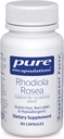 Encapsulations pures Rhodiola Rosea - pour le stress occasionnel, l'endurance et le soulagement de la fatigue* - avec adaptogènes - sans gluten et végétalien - 90 capsules