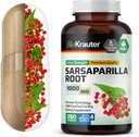 BIO KRAUTER Sarsaparilla Capsules de racines - 1000 mg Résistance - 250 capsules d'extrait de Sarsaparilla végétalien - Pas de remplissage