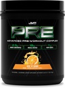 Pré JYM X Rise N' Grind Pompes à poudre pré-entraînement avancées, Nitrate Citrulline, Dynamine, NO3T Betaine, BCAA, Nootropics, Créatine, Beta-Alanine, JYM Supplément Science, 20 portions