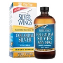 Natural Path Silver Ailes Colloïdal Argent 500ppm (2 500mcg) Supplément de soutien immunitaire 16 fl. oz.