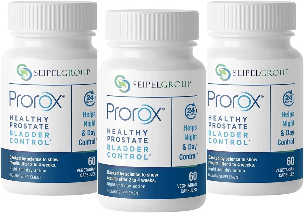 Santé Prostate Bladder Control, Suppléments prostate pour les hommes, soutient la santé prostate et Bladder santé, contient Saw Palmetto, réduit l'urgence, 60 capsules végétariennes (180)