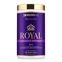 Royal Collagen Peptides, cliniquement prouvé, complément alimentaire, améliore la peau et la cellulite, source européenne, améliore l'apparence des cheveux et des ongles, mélangé avec vitamine C, os et supplément articulaire