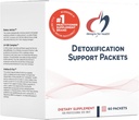 Designs for Health Detoxification Support Packets - Détox 3-Part Easy Full Body, Kit de support de nettoyage du foie - Détoxifier avec les nutriments, Calcium D-Glucarate, Thistle de lait + Plus (60 Packets)