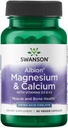 Swanson Albion Magnésium chélaté et calcium 2:1 90 Gélules de Veg