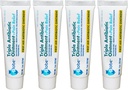 Globe (4 pack triple antibiotique + onguent de soulagement de la douleur 1 oz, antibiotique de premiers soins, apaise la douleur, les coupures, les brûlures et les éclats 24 heures de protection contre l'infection