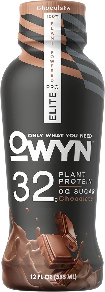 OWYN Chocolate Pro Elite secouant les protéines végétales, 12 FZ