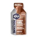 GU Energy Roctane Ultra Endurance Energy Gel, végétalien, sans gluten, sans casher et sans laiterie nutrition sportive pour la course, le vélo, la randonnée ou le ski, le chocolat au sel de mer, 24 mois