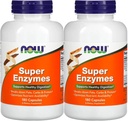 Maintenant Aliments Super Enzymes 180 Capsules, 2 Pack