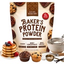 Poudre de protéines de Baker Pure Mélange de protéines naturelles, Isolé de lactosérum, concentré de lactosérum, caséine, sans gluten, sans édulcorants, non aromatisé, 17,1 oz, pour le four à haute teneur en protéines