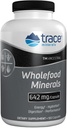 Trace Minerals Minerals Wholefood Minerals - Supplément de soutien à la santé du corps et du cerveau - Supplément de santé alimentaire avec le pollen d'abeilles de fleurs sauvages et le Kelp de l'Atlantique - Aides Fonction nerveuse et santé digestive - 180 capsules