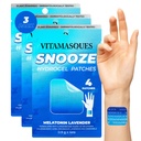 Vitamasques Patchs de sommeil pour adultes, SnoozeMe Wellness Hydrogel Patch (3-Pack) - Dormir avec de la lavande, de la mélatonine et de la racine valériane - soin de la peau coréen sans cruauté