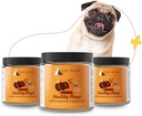 kin+kind Fibre biologique pour chiens et chats - Pumpkin Boost for Healthy Poops - Santé digestive - Graines de lin, gingembre, curcuma et noix de coco - Fabriqué aux États-Unis - Ensemble (3 x 8 oz)