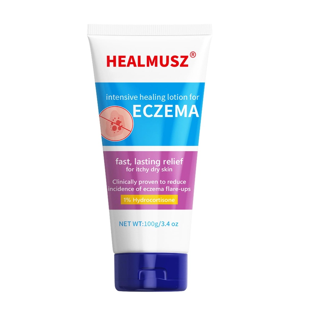 HEALMUSZ Eczema Relief Creamy Body Oil Fournit un soulagement immédiat pour la peau éczéma-prone - 3,4 oz Tube NDC:84010-008-01