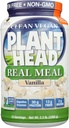 Plant Head Real Meal Bio base de protéines poudre, Vanille - Vegan, faible teneur en glucides nets, non laitiers, sans gluten, sans lactose, sans sucre ajouté, 2,3 livres