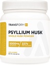Transformer le QG Poudre de 8 OZ de Psyllium entier - 5000mg par portion - Sans gluten, sans OGM