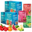 Mélange de boissons multivitamines Ener-C - Packs de vitamines pour l'eau, Packs de poudres d'électrolytes, Mélange de boissons vitaminiques, Mélange liquide d'hydratation, Booster immunitaire pour les adultes, Pack d'énergie saine - Variété, 60 Compte