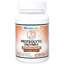 Wonder Laboratories Enzymes protéolytiques (enzymes protéolytiques) Bromelain Papain Pancréatine Trypsine 550 mg Total avec Amylase, lipase et protéase normalisées, 100 comprimés