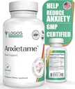 Anxietame - 60 Comte, supplément L-Theanine pour soutenir la dépression et le stress, le soutien naturel de l'humeur et l'aide au sommeil