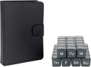 e-Pill 5 Times a Day x 7 Day Large Weekly Pill Organizer, Vitamin and Medicine Pill Box - with Discreet Case (Black)