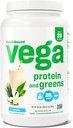 Vega Protéines et Verts Poudre de protéines, Vanille - 20g Protéines végétales plus légumes, végétalien, non OGM, protéines de pois pour les femmes et les hommes, 1,9 lb