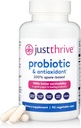 Supplément probiotique et antioxydant juste Thrive - Soutien digestif et immunitaire 100% à base de spores - Sans gluten, 90 capsules