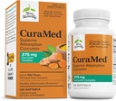 Terry naturellement CuraMed 375mg - Supplément antioxydant pour le cerveau et le soutien de la santé immunitaire - Supplément diététique avec Curcumine et huile essentielle curcumine - soutien du foie à base de plantes - 120 Softgels