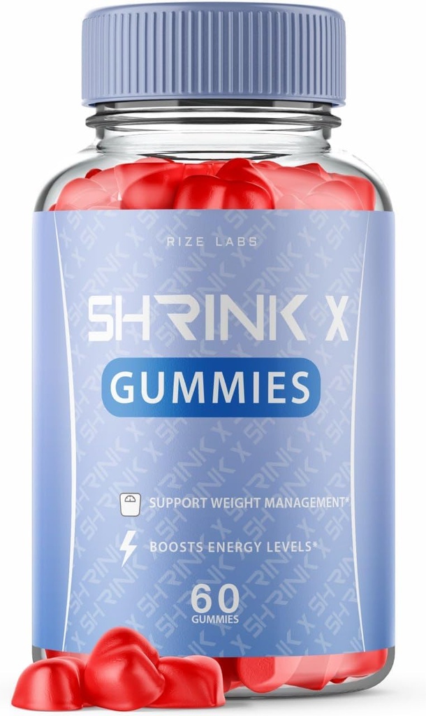 Shrink X - Shrink X Gummies Perte de poids, Shrink X supplément de vinaigre de cidre de pomme de terre Keto + vinaigre de cidre de pomme de terre, Shrink X Force maximale Gomitas gras Belly, ShrinkX Ours Gummy Avis (60 Gummies)