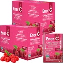 Mélange de boissons multivitamines Ener-C - Paquets de vitamines pour l'eau, Paquets de poudre d'électrolytes, Mélange de boissons vitaminiques, Mélange liquide d'hydratation, Améliore pour adultes, Énergie saine - Framboise, 60 Compte