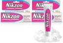 Nikzon Crème hémorrrroïde à double effet pour la douleur et l'enflure, Numbs Zone anorectale irritée, Formule apaisante et à action rapide, Traitement hémorrrroïde à double action, 0,9 Oz, 2-Pack