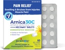 Boiron Arnica 30C Comprimés pour soulager la douleur de la douleur musculaire, douleur articulaire, gonflement de la blessure ou des ecchymoses - 60 Compte