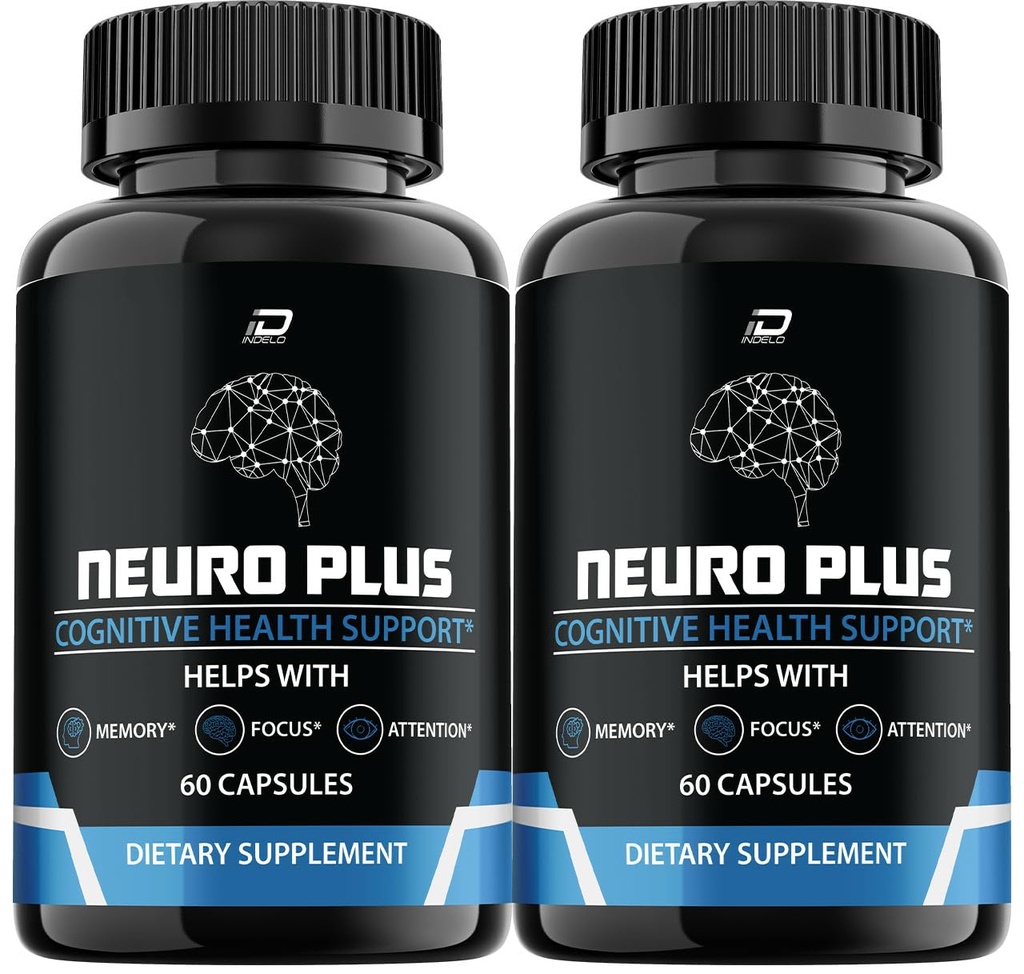 Supplément Cerveau Neuro Plus, NeuroPlus pour la Formule Mémoire, Nero Plus PQQ pour réduire les effets négatifs du brouillard cérébral, fonction cognitive Neuro+, Nuero Plus Reviews (2 Pack - 120 Capsules)