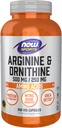 MAINTENANT Aliments Sports Nutrition, Arginine et Ornithine 500/250 mg, Amino Acides, 250 Capsules de Veg
