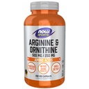 MAINTENANT Aliments Sports Nutrition, Arginine et Ornithine 500/250 mg, Amino Acides, 250 Capsules de Veg