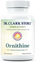 Dr Clark Ornithine Dietary Supplement - sans gluten, aide naturelle au sommeil, favorise le métabolisme des protéines, nettoyage et désintoxication, 500mg, 100 Capsules de gélatine