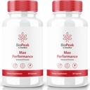 NutraRize (2 Pack) Pilules d'amélioration pour hommes Biopeak, Capsules Homme Biopeak, Supplément tout naturel pour la performance maximale et la santé globale, Revues Officielles Bio Peak Pastillas (120 Capsules)