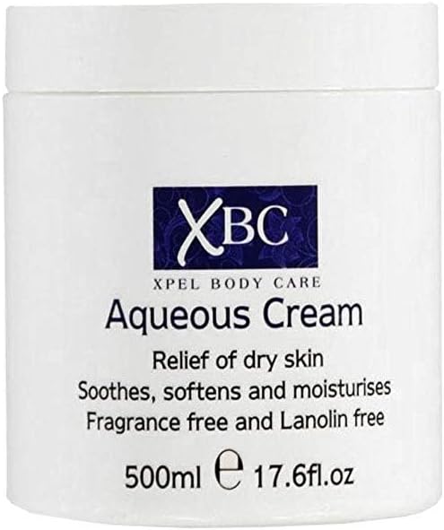 XBC Aqueous Crème Emollient 500ml Grand Tub Relief pour la peau sèche